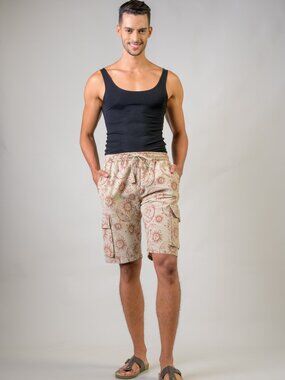 Rhea Sun Moon Print Shorts